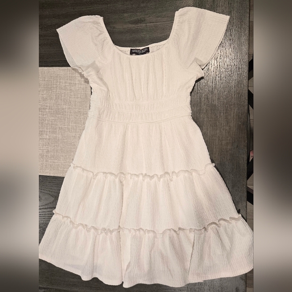 Three Hearts Other - Three Hearts White Tiered Kids Dress M/10